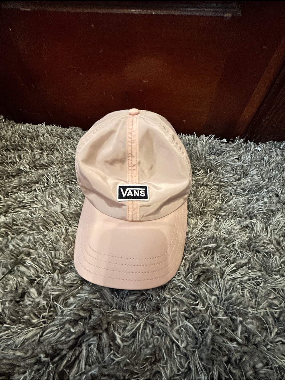 Vans Light Pink Logo Baseball Hat
